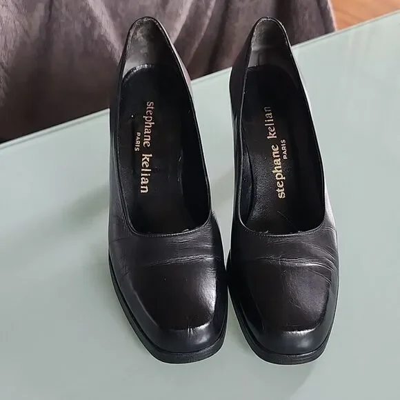 Stephane Kelian Chunky Witchy Gothic Vintage Heels Size 8.5 - Picture 1 of 9